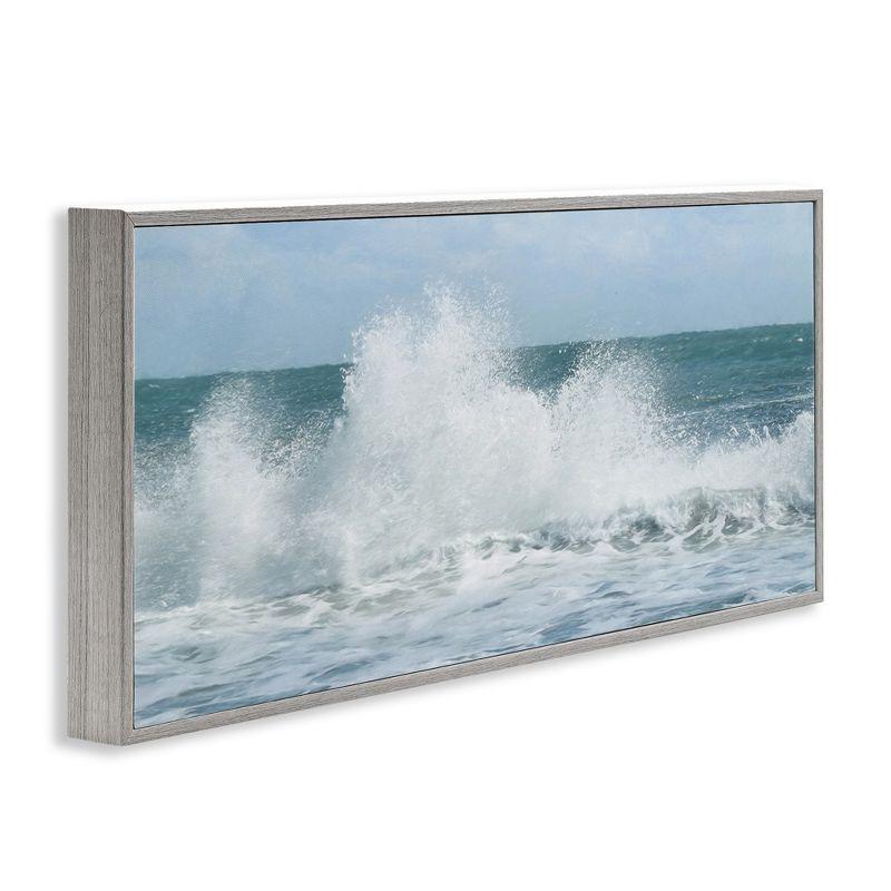 Stupell Industries Ocean Waves Crashing Foam Splash, 30" x 13"