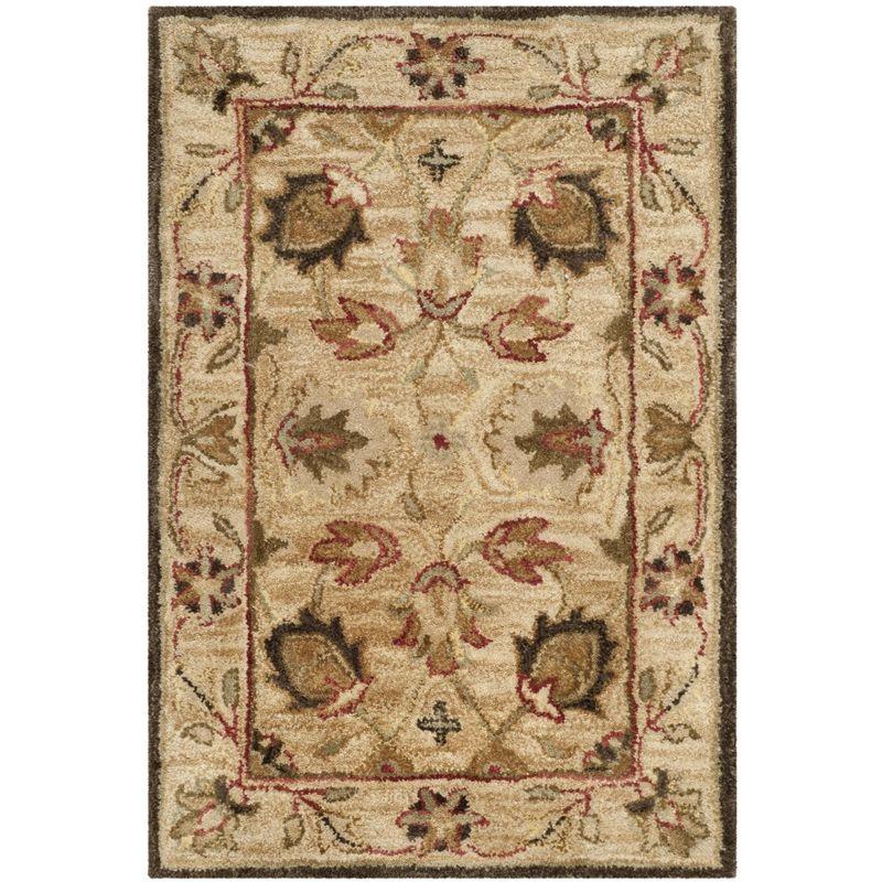 Antiquity AT812 Hand Tufted Indoor Accent Rug - Beige/Beige - 2'x3' - Safavieh