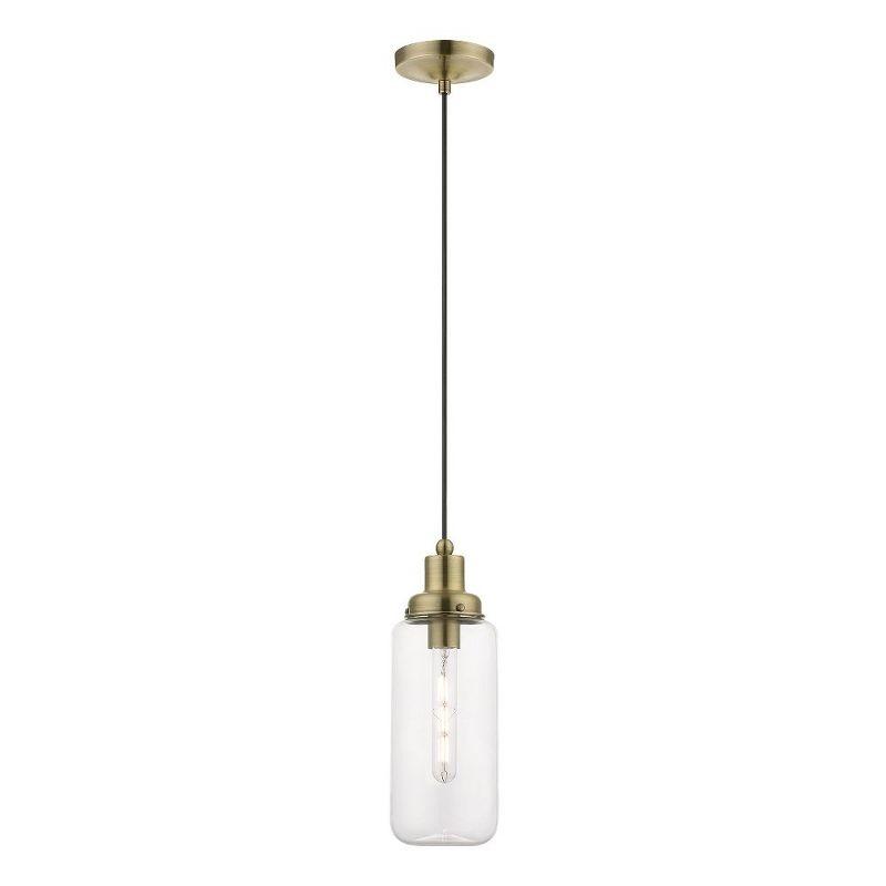 Livex Lighting Oakhurst 1 - Light Pendant in  Antique Brass