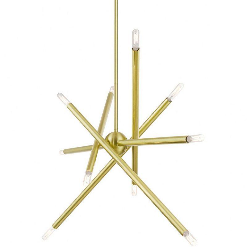 Livex Lighting Soho 10 - Light Chandelier in  Satin Brass