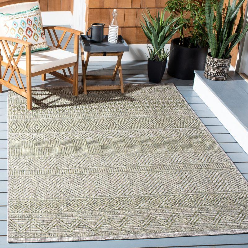 Easy-Care 5' x 7' Gray Synthetic Rectangular Area Rug