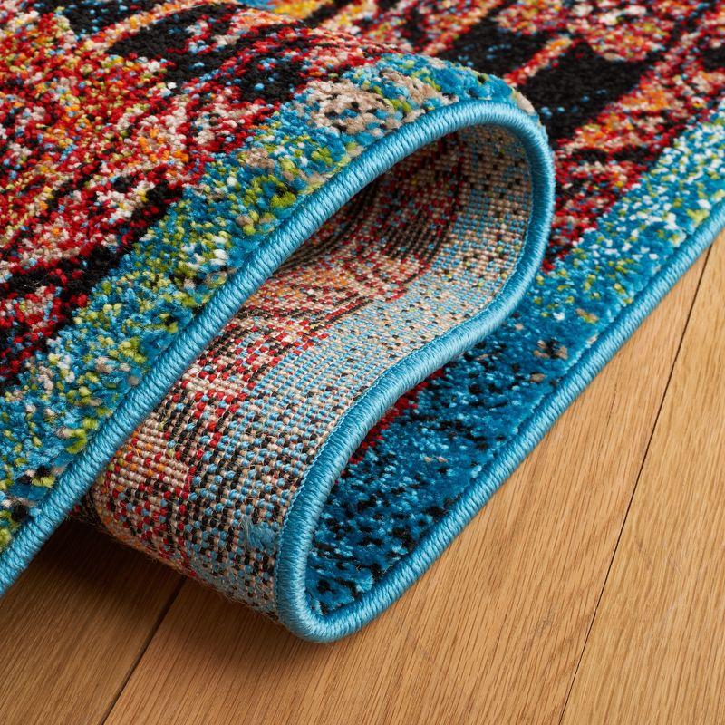 Vintage Hamadan VTH202 Power Loomed Accent Rug - Blue/Black - 2'7"x5' - Safavieh.
