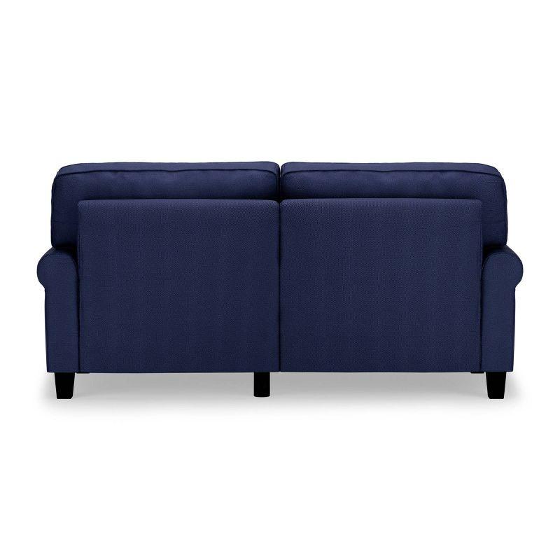 Serta Copenhagen 73" Rolled Arm Sofa, Easy Care Fabric, Soft Pillow Back, Pocket Coil Seat Cushions