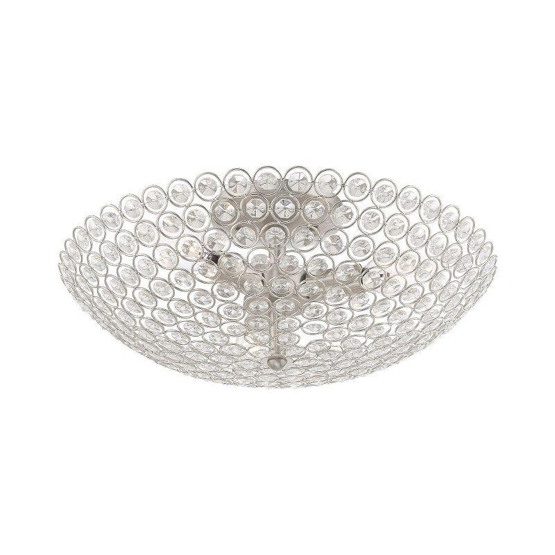 Livex Lighting Cassandra 3 - Light Flush Mount in  Brushed Nickel