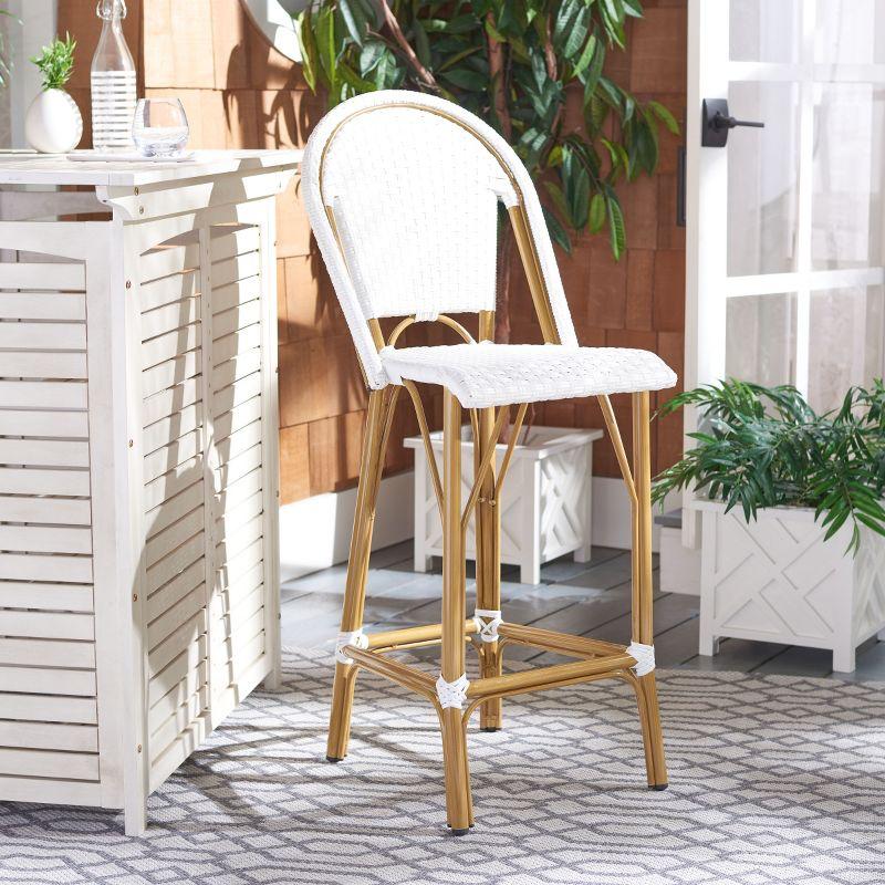 Ford Barstool - Indoor/Outdoor - PAT4008 - White - Safavieh