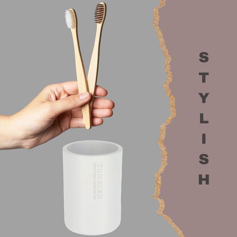 Evideco Bathroom Tumbler / Toothbrush Holder Willis Collection