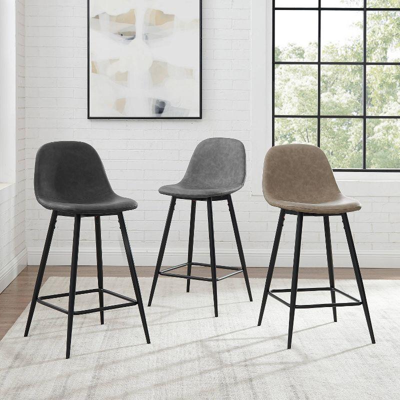 Set of 2 Weston Counter Height Barstools - Crosley