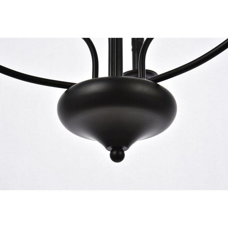 Elegant Lighting Westley 6 lights pendant in black