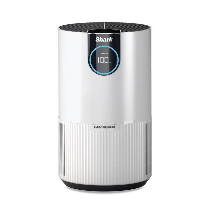 Shark Air Purifier with Nanoseal HEPA, Cleansense IQ, Odor Lock, Cleans up to 500 Sq. Ft, White, HP102: UL Listed, True HEPA, 2-Year Warranty