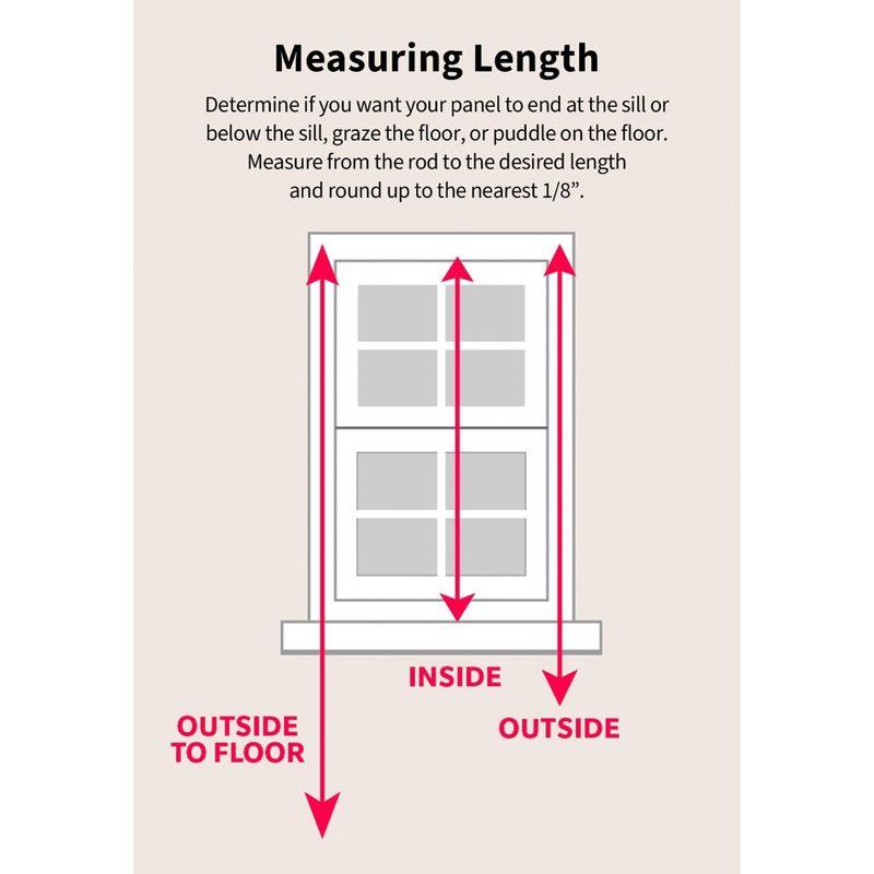 BrylaneHome BH Studio Sheer Voile Door Panel With Tiebacks - 60" W 63" L, Silver