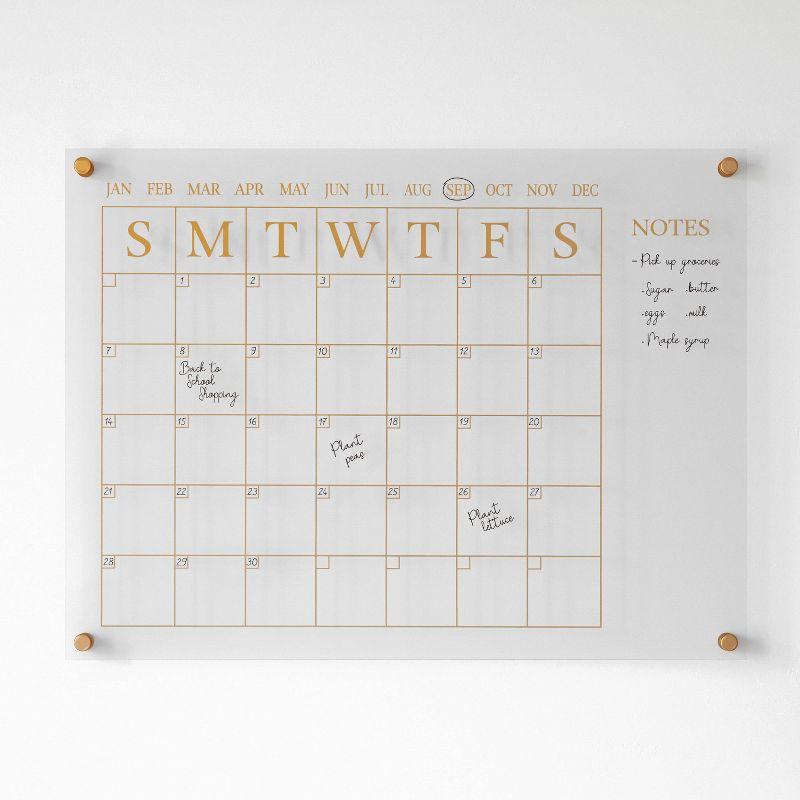 Thomas Martha Stewart Acrylic Wall Calendar with Notes with Dry Erase Marker and Mounting Hardware