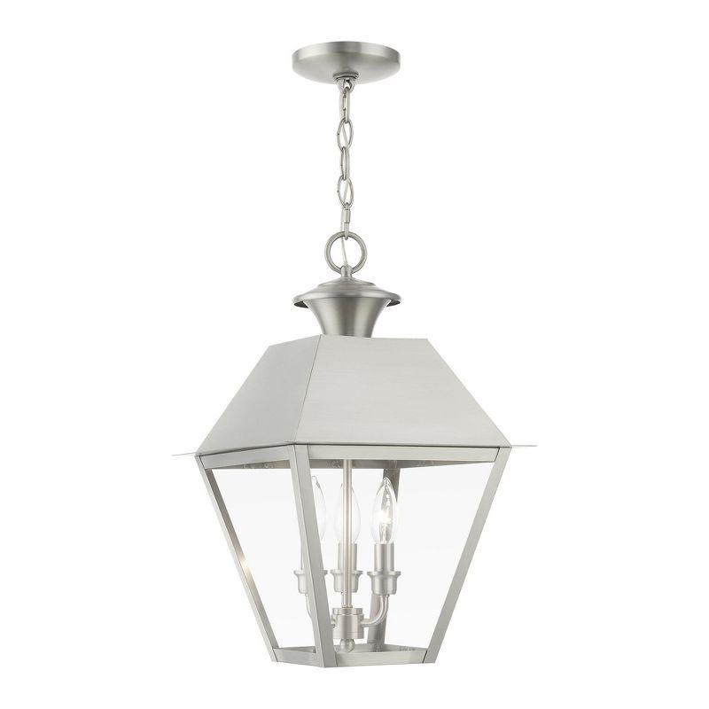 Livex Lighting Wentworth 3 - Light Pendant in  Brushed Nickel