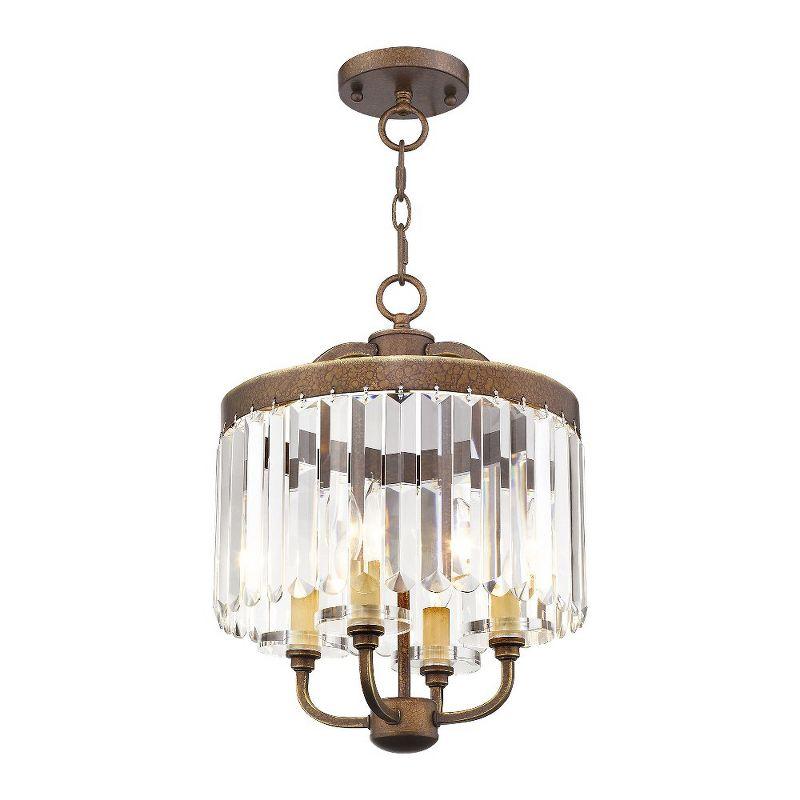 Livex Lighting Ashton 4 - Light Chandelier in  Hand Painted Palacial Bronze