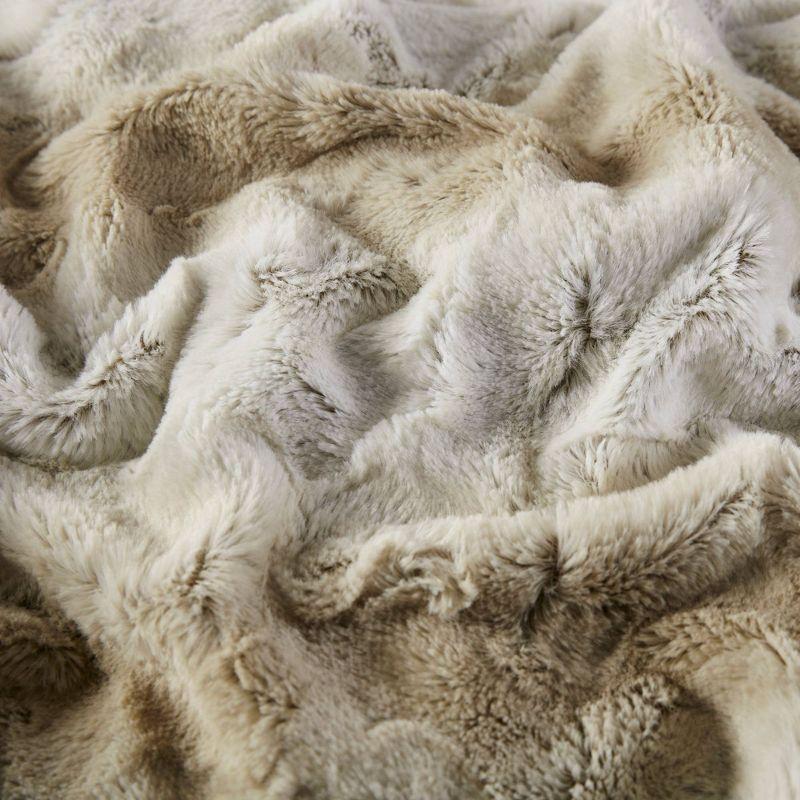 Marselle 60" x 70" Reversible Faux Fur Throw Blanket