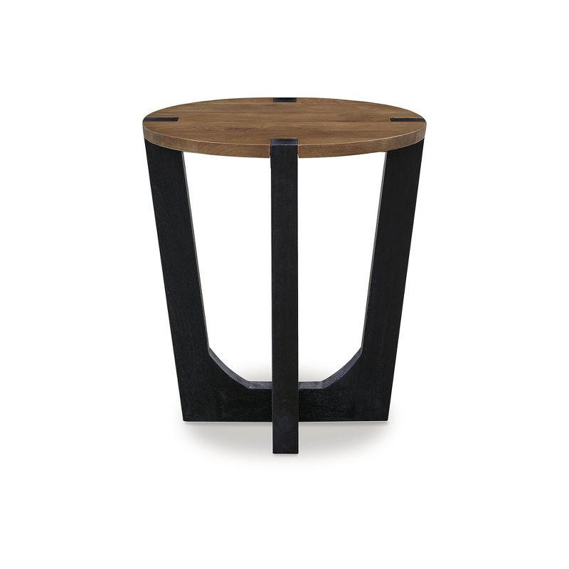 Signature Design by Ashley Hanneforth End Table, Brown & Black