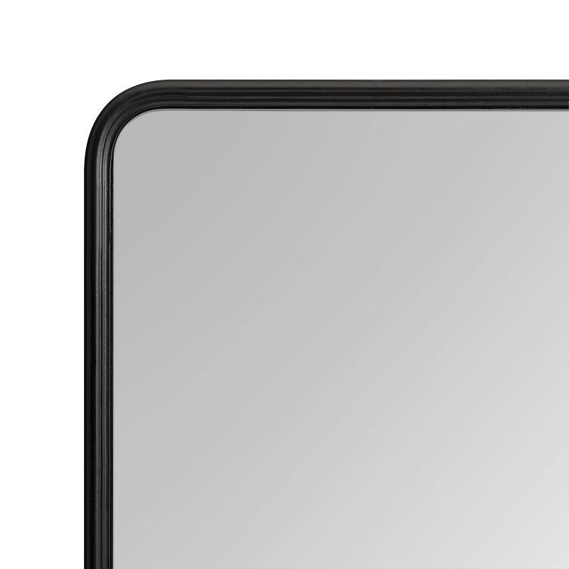 Kate and Laurel Caskill Rectangle MDF Rectangle Mirror, 24x36, Black