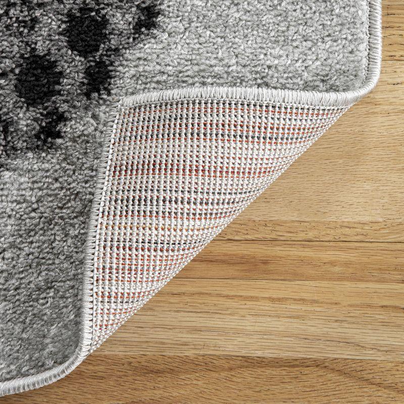 Nuloom Adrienne Animal 5x8 Indoor Area Rug for Living Room Bedroom Dining Room Kitchen, Grey/Ivory