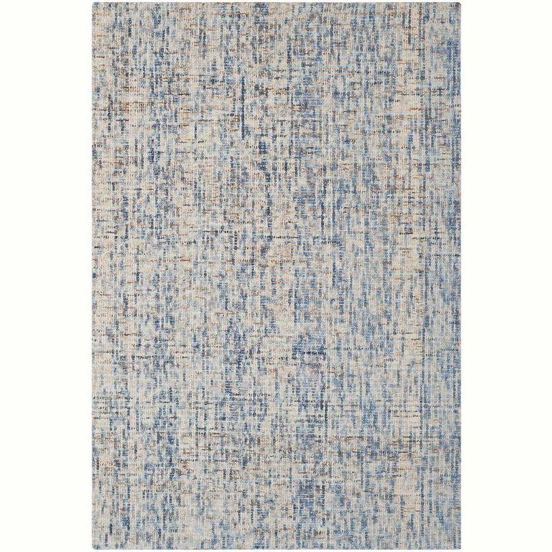 Abstract ABT468 Handmade Indoor Area Rug - Dark Blue/Rust - 4'x6' - Safavieh