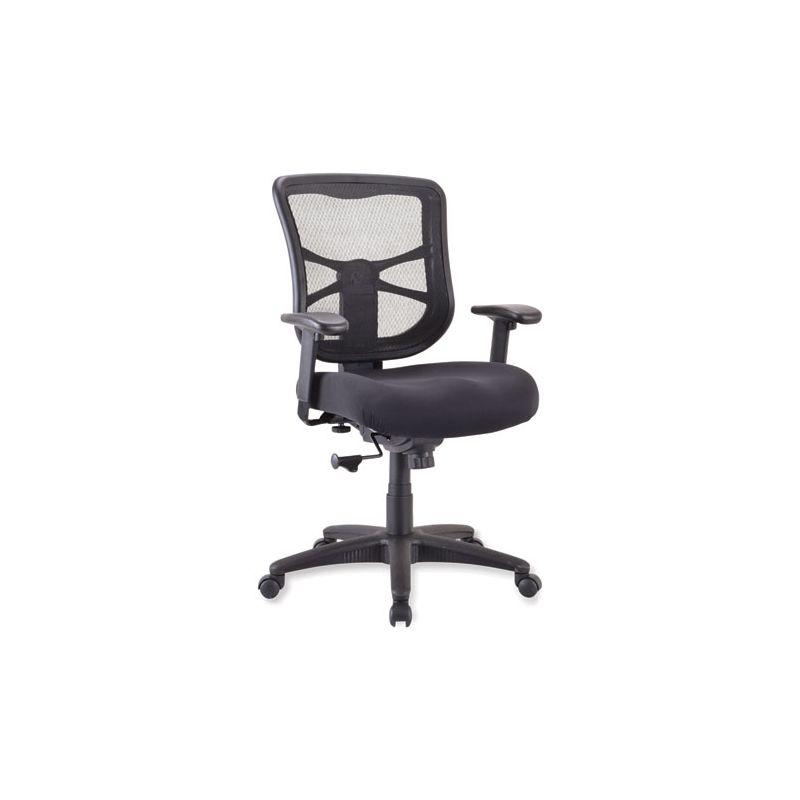 Black Mesh Adjustable Ergonomic Task Chair with Swivel