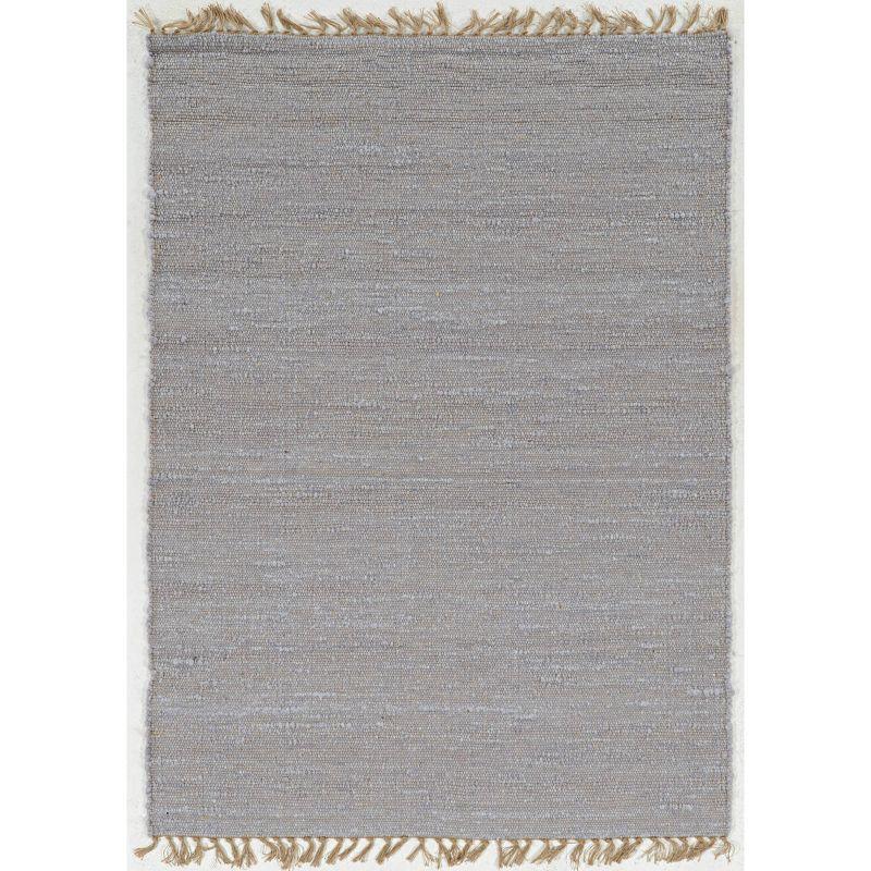 Verginia Solid Berber Reversible Flatweave Rug - Linon