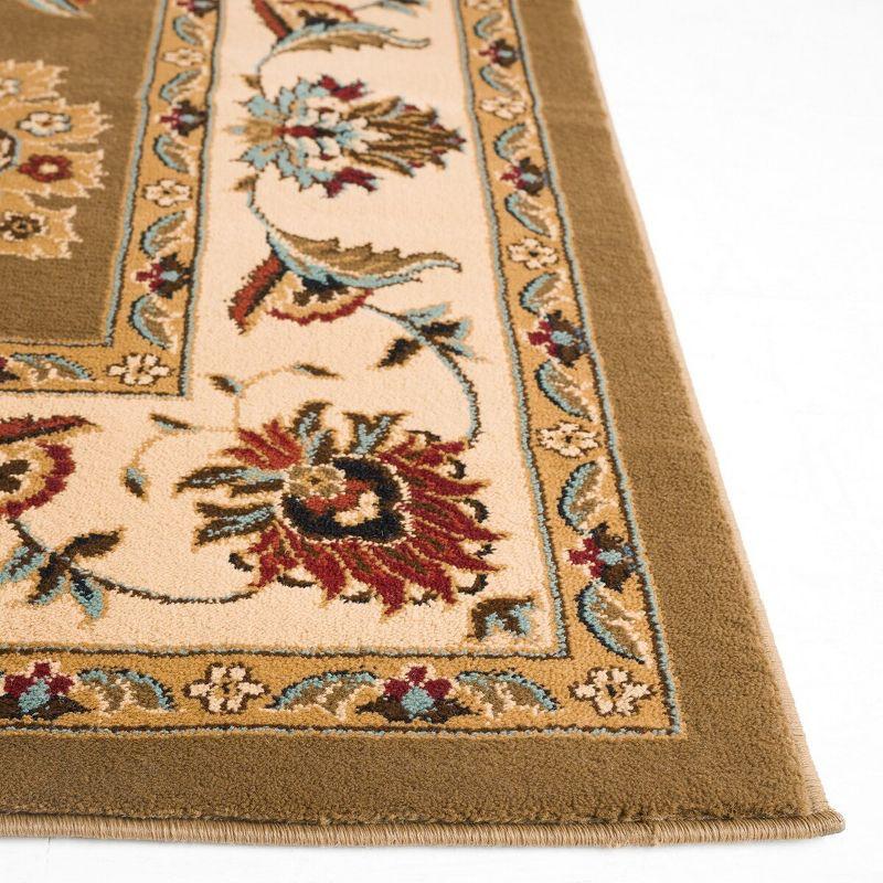 Lyndhurst LNH555 Power Loomed Runner Rug - Green/Ivory - 2'3"x16' - Safavieh