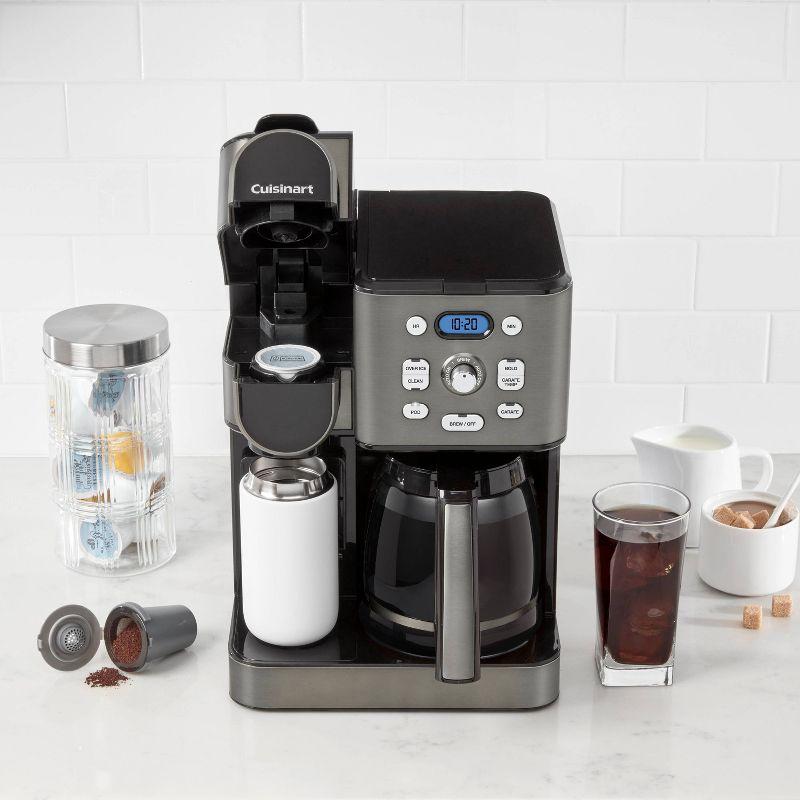 Cuisinart Coffee Center 2-in-1 Coffeemaker, 12-Cup Glass Carafe, Automatic Hot & Iced Coffee Maker, Single Server Brewer