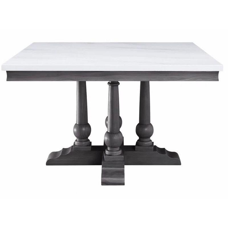 Faux Marble Top Dining Table