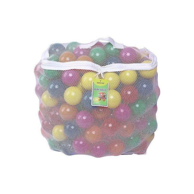 Click N' Play Phthalate & BPA Free Plastic Balls for Ball Pit, Multicolored