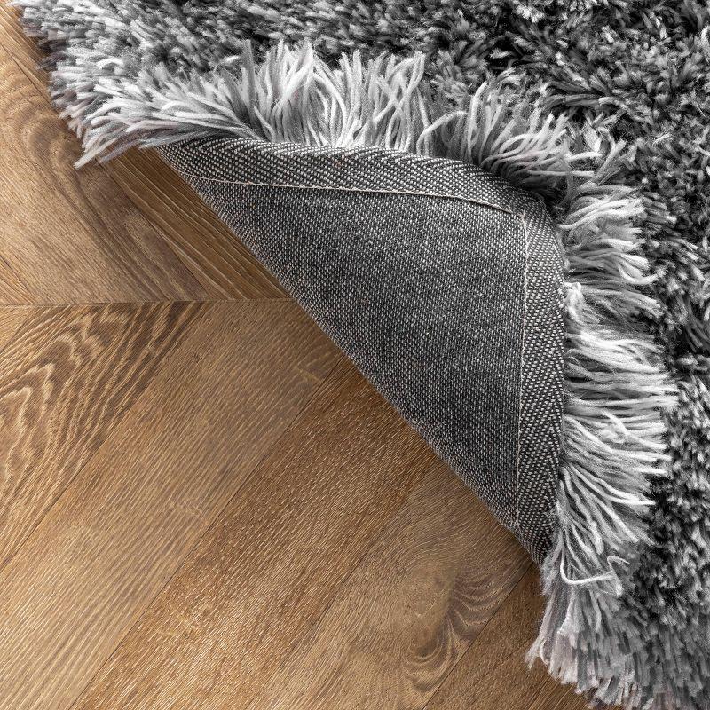 3'x5' Hand Tufted Kristan Shag Area Rug Gray - nuLOOM: Modern High Pile Rectangle, Indoor Polyester Rug