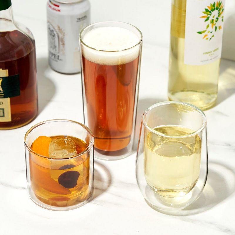 Double Walled Old Fashioned Glasses