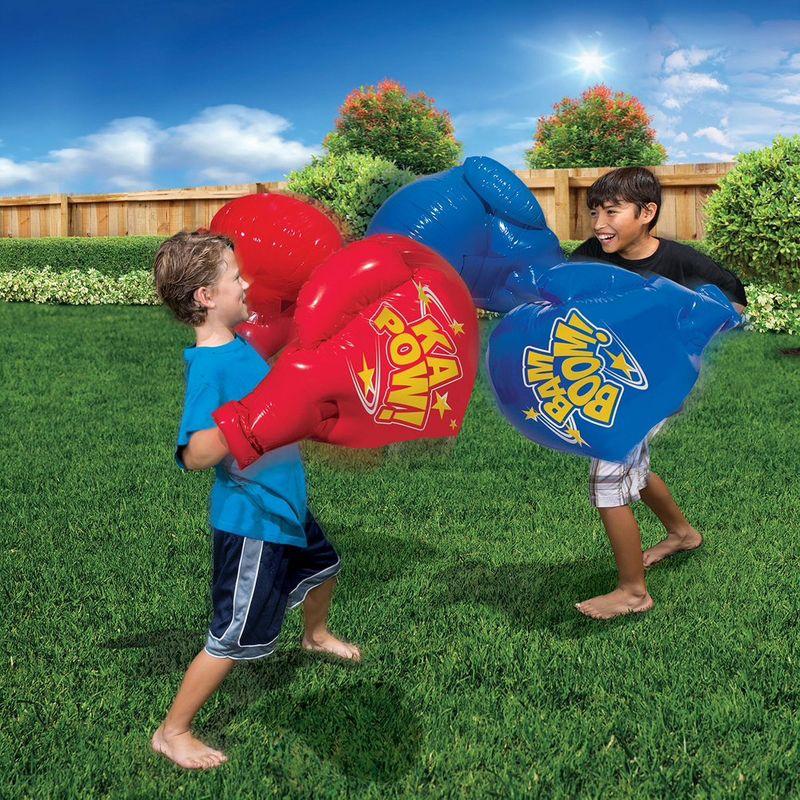 Banzai Battle Bop Combo Pack with Inflatable Boxing Gloves And Inflatable Bump And Bounce Body Bumpers, Ages 4 and Up, 2 Pairs Each, 4 Pack