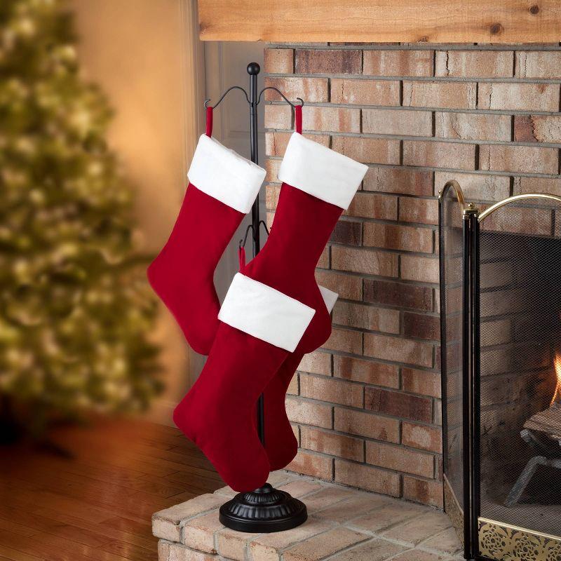 Tree Adjustable Stocking Holder - Haute Décor: Floor & Tabletop Display, Weighted Base, Indoor Use