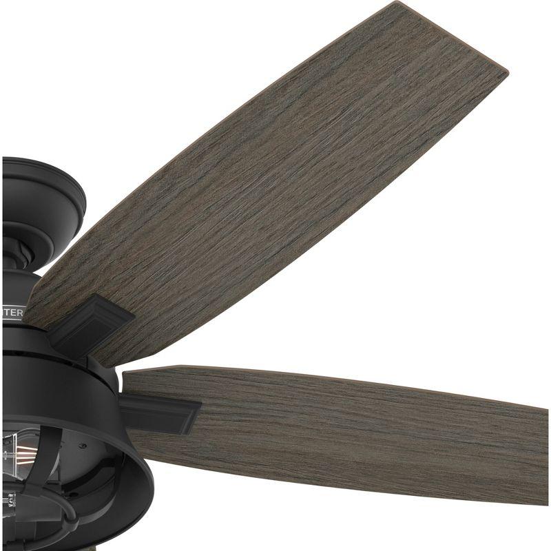 52" Hampshire 5 - Blade Ceiling Fan With LED Light Kit And Handheld Remote