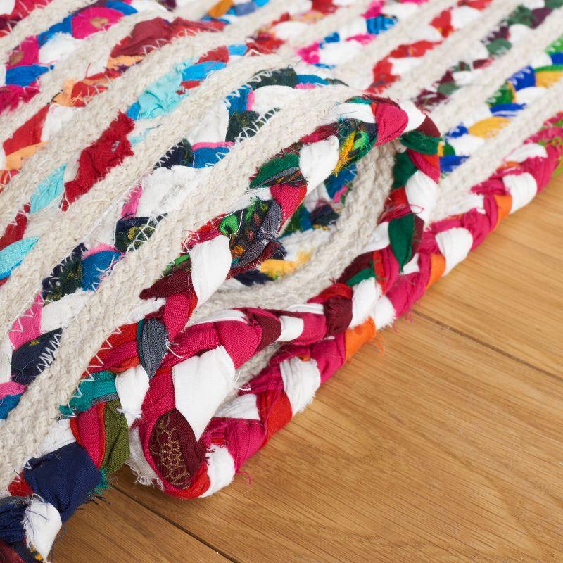 Braided BRD261 Hand Braided Area Rug - Ivory/Multi - 8'x10' - Safavieh.