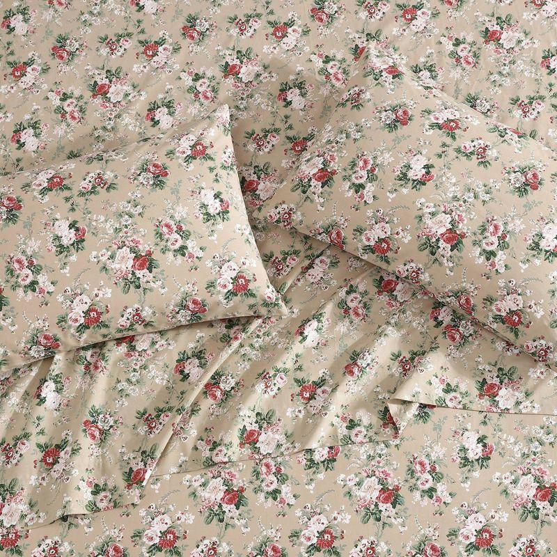 Laura Ashley Laura Ashley Printed Cotton Percale Sheet Set