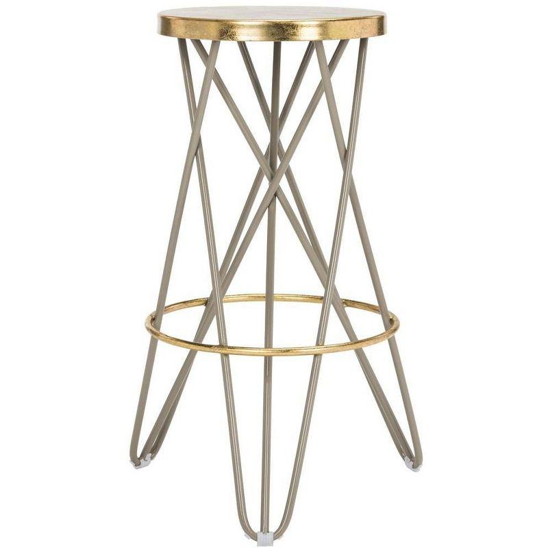 Lorna Gold Leaf Bar Stool  - Safavieh