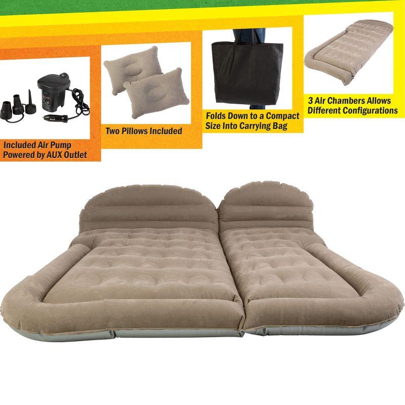 Inflatable Mattress Car Air Mattress for SUV or Tent with Pump, and Pillows