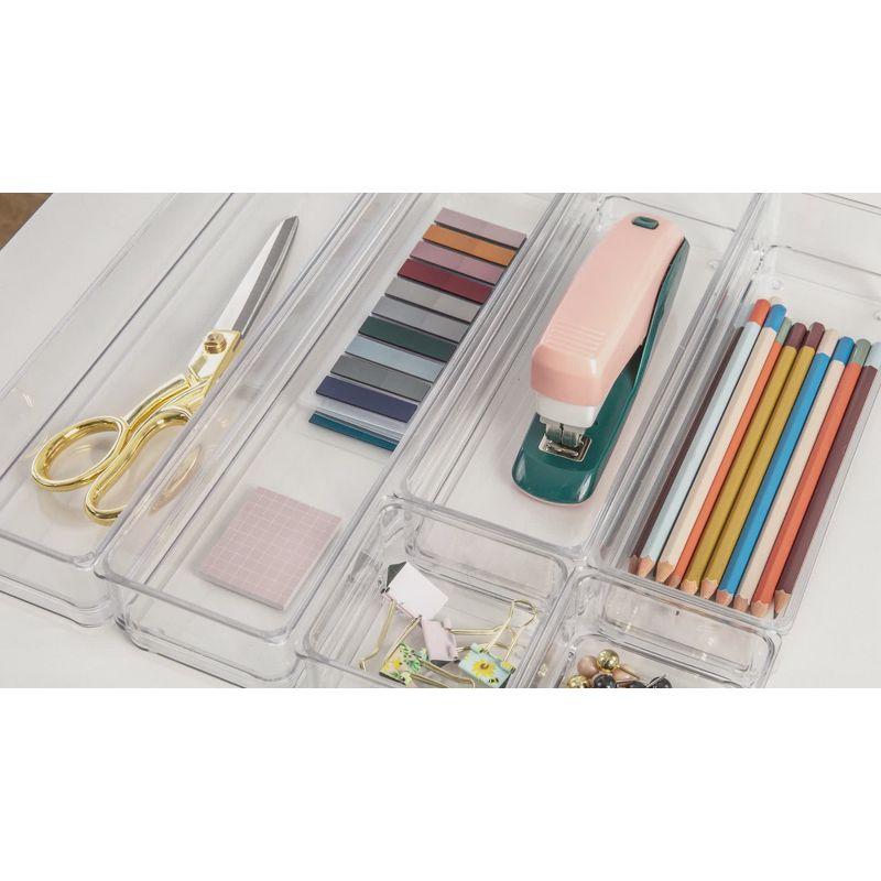 Thomas Martha Stewart Set of Plastic Stacking Home Office Desk Drawer Organizers