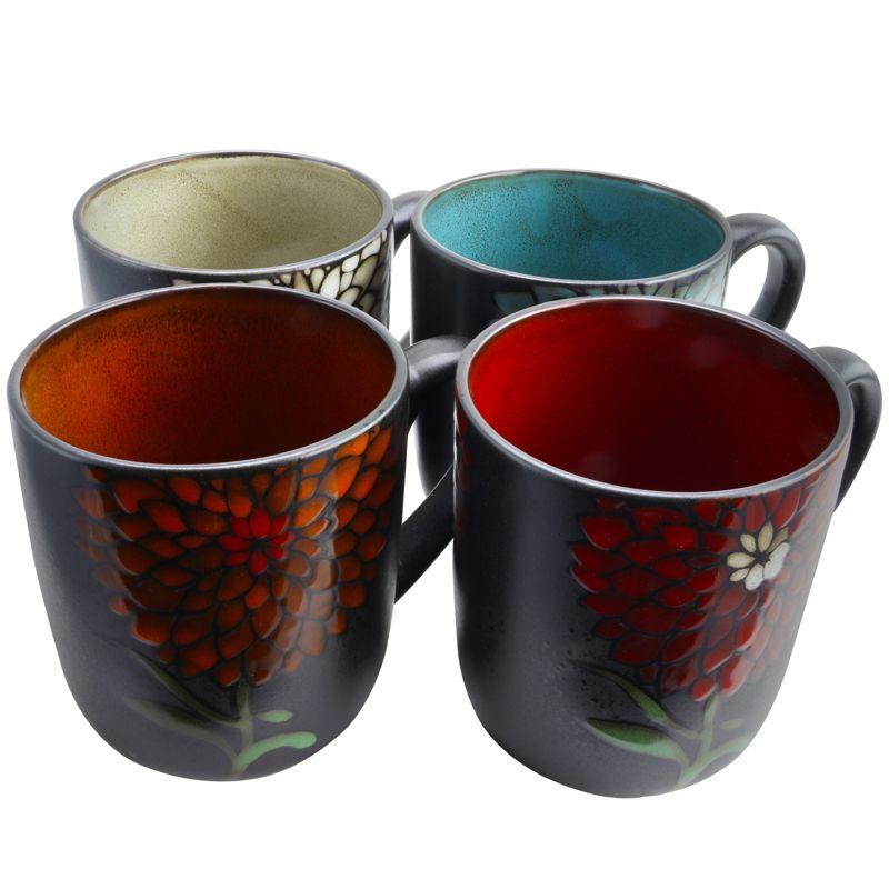 Gibson Home 4 Piece 16 oz. Assorted Mug Set