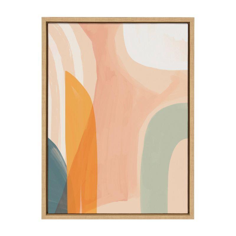 Sylvie Sunrise Over Marrakesh Abstract Canvas Wall Art