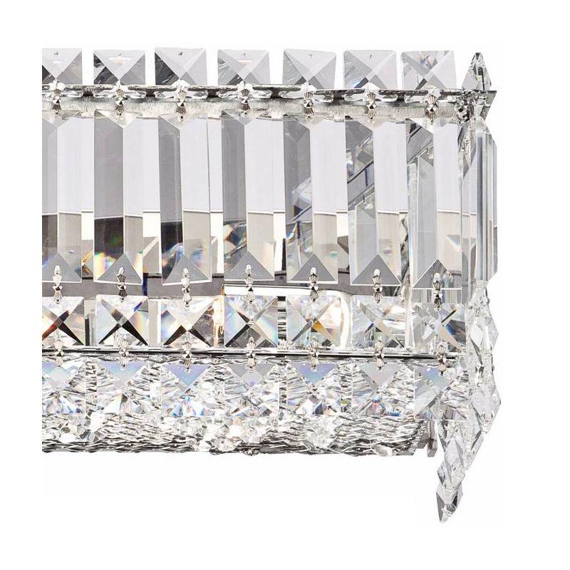 Elegant Crystal Rods 23" Chrome Wall Light Bar for Luxe Vanity Sparkle