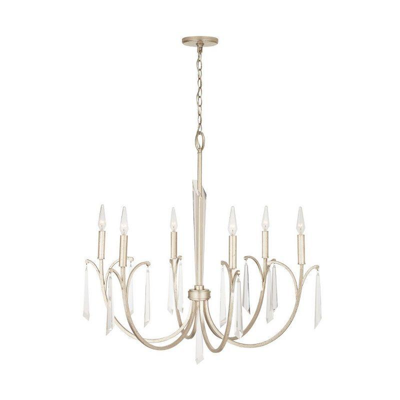 Capital Lighting Gwyneth 6 - Light Chandelier in  Winter Gold