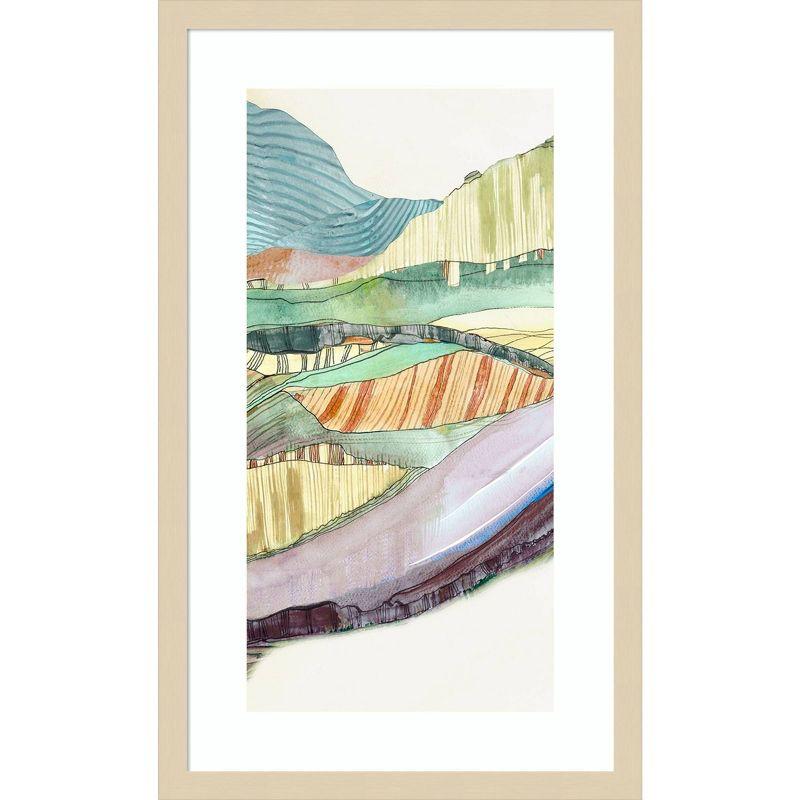 Amanti Art 24"x41" Movements by Jacob Q Wood Framed Wall Art Print