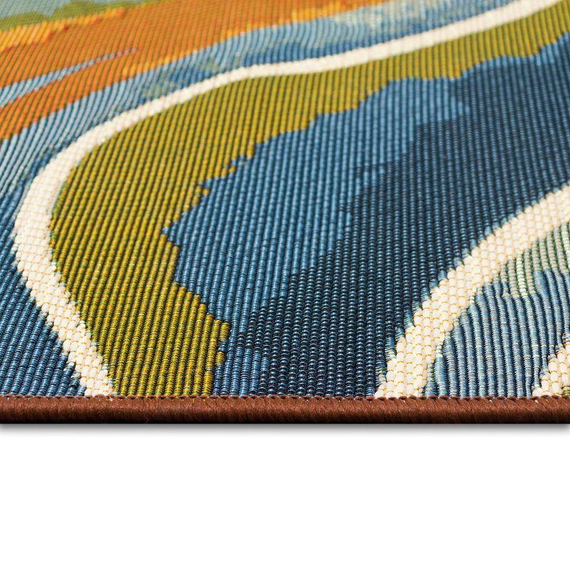 Liora Manne Marina Tides Indoor/Outdoor Rug Multi 3'3" x 4'11"