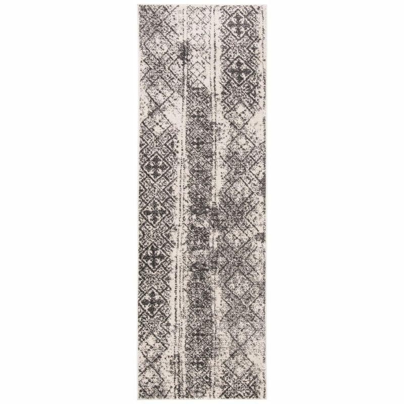 Adirondack ADR111 Machine Made Indoor Accent Rug - Silver/Black - 2'-6"x4' - Safavieh