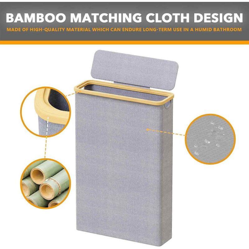 Extra Large Toilet Paper Storage With Lid, Holds Up To 24 Regular Rolls Or 18 Mega Rolls, Slim Basket Holder Bin Container For Bathroom Accessories Organizer