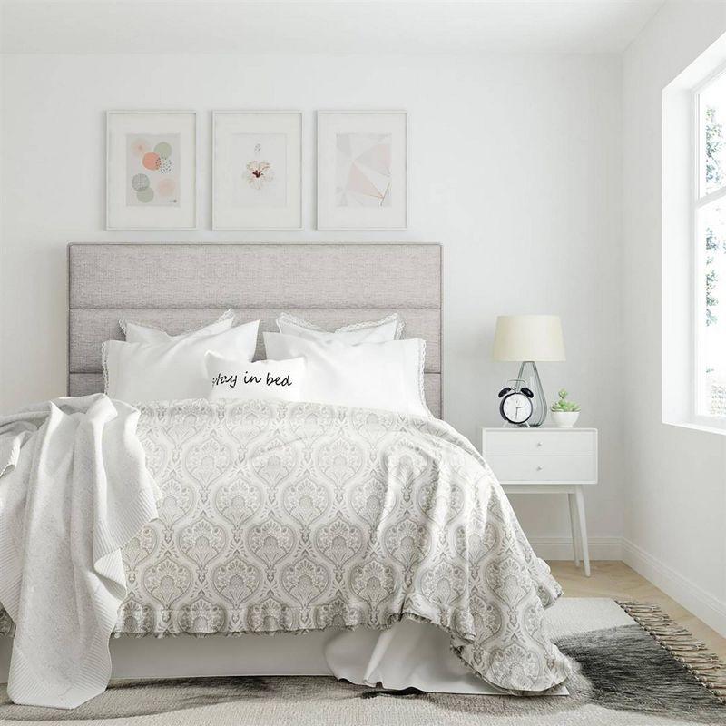 Elle Decor Stephanie Elle Decor Mid-Century Modern Nightstand with 2- Drawers for Storage