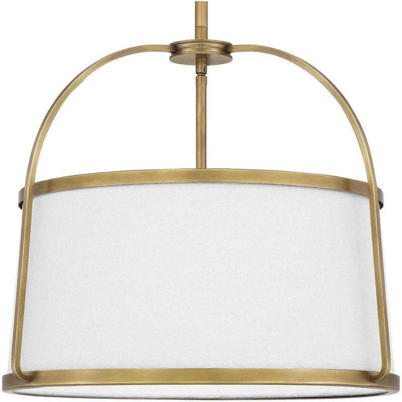 Quoizel Lighting York 4 - Light Pendant in  Weathered Brass