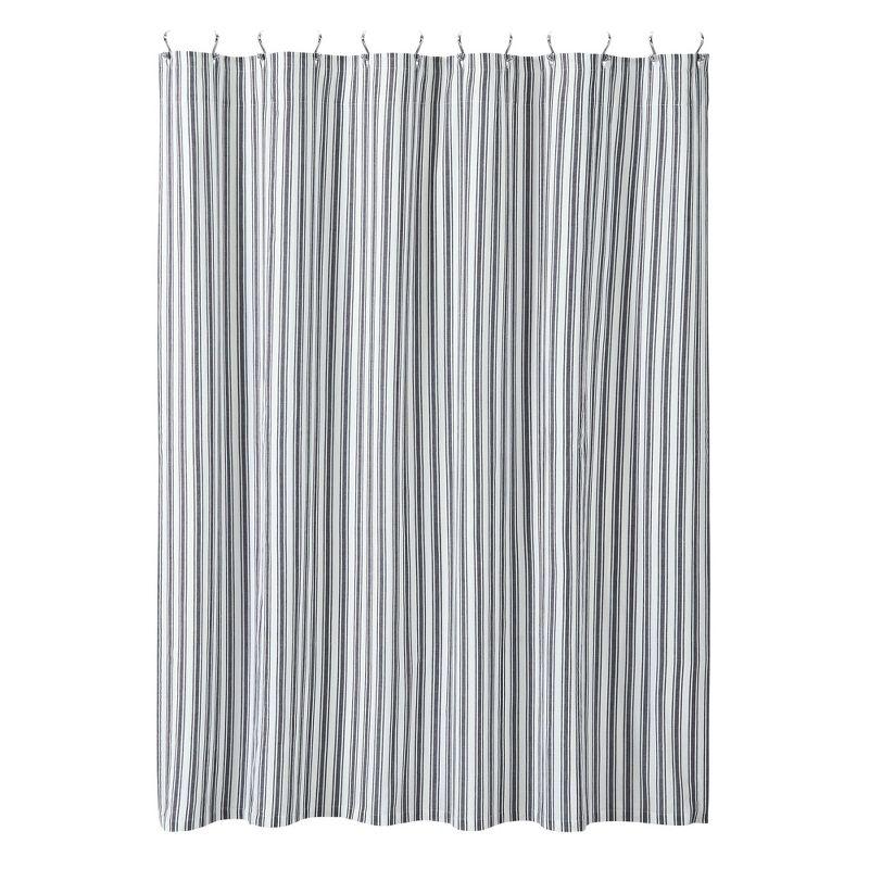 VHC Brands Sawyer Mill Cotton Striped Shower Curtain