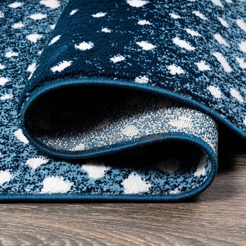 3'x 5' Antelope Modern Animal Area Rug, Navy/Cream - JONATHAN Y